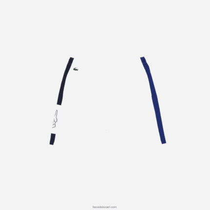 Lacoste מכנסי קולורבלוק ספורט קלים DZ4D0D1624 כחול כהה לבן zqk גברים