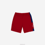 Lacoste מכנסי קולורבלוק ספורט קלים DZ4D0D1625 אדום כחול לבן wp7 גברים - Image 2