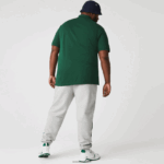 Lacoste מכנסי ריצה בשילוב צמר כותנה קולורבלוק DZ4D0D1179 אפור צ'ין כחול ירוק hkb גברים - Image 8