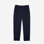 Lacoste מכנסי ריצה מתיחה מכותנה DZ4D0D1164 כחול כהה 166 גברים - Image 4