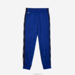 Lacoste מכנסי ריצה ספורט פיקה DZ4D0D1141 כחול כהה לבן 1 מטר גברים