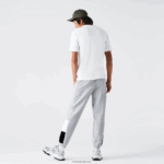 Lacoste מכנסי ריצה פליסה קולורבלוק ממותגים DZ4D0D1108 צ'ין אפור לבן שחור p0f גברים - Image 3