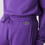 Lacoste מכנסי ריצה פליסה קולורבלוק ממותגים DZ4D0D1107 סגול צהוב ירוק 1cv גברים - Image 4
