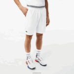 Lacoste מכנסי רשת טניס x daniil medvedev DZ4D0D428 לבן 001 גברים - Image 2