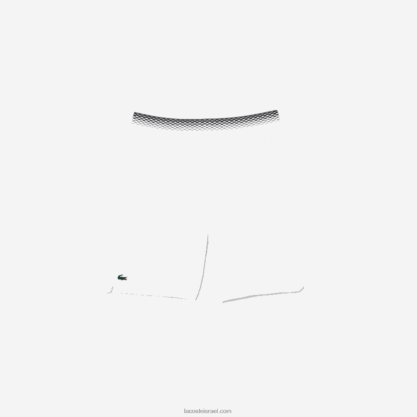 Lacoste מכנסי רשת טניס x daniil medvedev DZ4D0D428 לבן 001 גברים - Image 4
