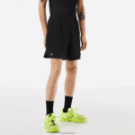 Lacoste מכנסי רשת מתיחה ספורטיבית DZ4D0D458 שחור 8vm גברים - Image 2