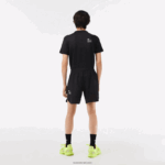 Lacoste מכנסי רשת מתיחה ספורטיבית DZ4D0D458 שחור 8vm גברים - Image 3