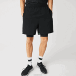 Lacoste מכנסי שכבות ספורטיביים DZ4D0D1545 שחור ירוק לבן 9az גברים - Image 2