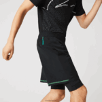 Lacoste מכנסי שכבות ספורטיביים DZ4D0D1545 שחור ירוק לבן 9az גברים - Image 7