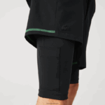Lacoste מכנסי שכבות ספורטיביים DZ4D0D1545 שחור ירוק לבן 9az גברים - Image 9