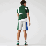 Lacoste מכנסי תערובת צמר כותנה ממותגים DZ4D0D1514 אפור צ'ין כחול ירוק hkb גברים - Image 3