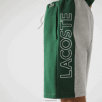 Lacoste מכנסי תערובת צמר כותנה ממותגים DZ4D0D1514 אפור צ'ין כחול ירוק hkb גברים - Image 4