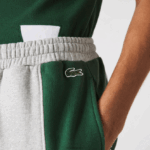 Lacoste מכנסי תערובת צמר כותנה ממותגים DZ4D0D1514 אפור צ'ין כחול ירוק hkb גברים - Image 8
