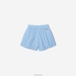 Lacoste מכנסיים קצרים בהדפס מונוגרמה DZ4D0D2458 כחול hbp נשים - Image 2