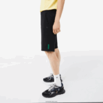 Lacoste מכנסיים קצרים בתערובת כותנה מתיחה DZ4D0D1390 שחור 031 גברים - Image 2