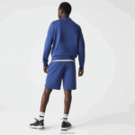 Lacoste מכנסיים קצרים בתערובת כותנה מתיחה DZ4D0D1392 כחול chine hjd גברים - Image 3