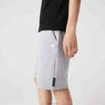 Lacoste מכנסיים קצרים בתערובת כותנה מתיחה DZ4D0D1391 chine אפור cca גברים - Image 4