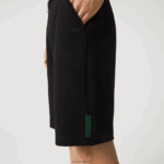 Lacoste מכנסיים קצרים בתערובת כותנה מתיחה DZ4D0D1390 שחור 031 גברים - Image 4