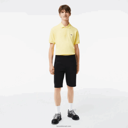 Lacoste מכנסיים קצרים בתערובת כותנה מתיחה DZ4D0D1390 שחור 031 גברים