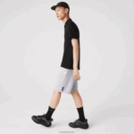 Lacoste מכנסיים קצרים בתערובת כותנה מתיחה DZ4D0D1391 chine אפור cca גברים - Image 6