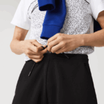 Lacoste מכנסיים קצרים בתערובת כותנה מתיחה DZ4D0D1390 שחור 031 גברים - Image 7
