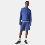 Lacoste מכנסיים קצרים בתערובת כותנה מתיחה DZ4D0D1392 כחול chine hjd גברים