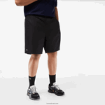 Lacoste מכנסיים קצרים מרופדים בג'רזי בגזרה רגועה - מידות גדולות - גדולות DZ4D0D1445 שחור 031 גברים - Image 2