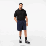 Lacoste מכנסיים קצרים מרופדים בג'רזי בגזרה רגועה - מידות גדולות - גדולות DZ4D0D1447 כחול כהה 166 גברים
