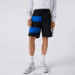 Lacoste מכנסיים קצרים עם אפקט טלאים בלוק צבעוני DZ4D0D1500 שחור כחול לבן se1 גברים - Image 6