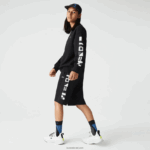 Lacoste מכנסיים קצרים עם הדפס רעיוני DZ4D0D1354 שחור 031 גברים