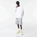 Lacoste מכנסיים קצרים עם הדפס רעיוני DZ4D0D1355 chine אפור cca גברים