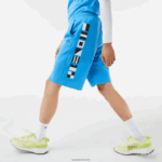 Lacoste מכנסיים קצרים עם הדפס רעיוני DZ4D0D1356 כחול 4xa גברים - Image 4