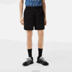 Lacoste מכנסיים קצרים עמידים למים DZ4D0D465 שחור 031 גברים - Image 2