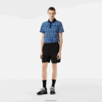 Lacoste מכנסיים קצרים עמידים למים DZ4D0D465 שחור 031 גברים