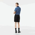 Lacoste מכנסיים קצרים עמידים למים DZ4D0D465 שחור 031 גברים - Image 3