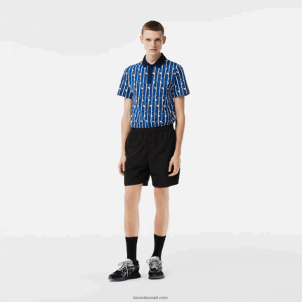 Lacoste מכנסיים קצרים עמידים למים DZ4D0D465 שחור 031 גברים