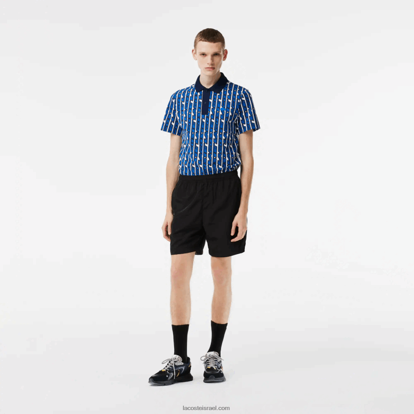 lacoste_d79ed79bd7a0d7a1d799d799d79d_d7a7d7a6d7a8d799d79d_d7a2d79ed799d793d799d79d_d79cd79ed799d79d_dz4d0d465_d7a9d797d795d7a8_0.png Lacoste מכנסיים קצרים עמידים למים DZ4D0D465 שחור 031 גברים - Image 1
