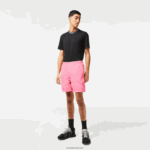 Lacoste מכנסיים קצרים עמידים למים DZ4D0D466 ורוד 2r3 גברים