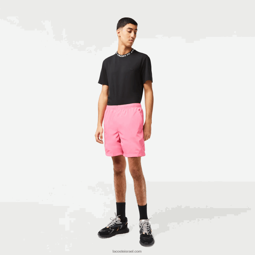 lacoste_d79ed79bd7a0d7a1d799d799d79d_d7a7d7a6d7a8d799d79d_d7a2d79ed799d793d799d79d_d79cd79ed799d79d_dz4d0d466_d795d7a8d795d793_2.png Lacoste מכנסיים קצרים עמידים למים DZ4D0D466 ורוד 2r3 גברים - Image 1