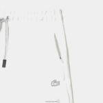 Lacoste מכנסיים קצרים פשוטים DZ4D0D2445 לבן 001 נשים - Image 5