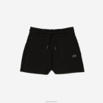 Lacoste מכנסיים קצרים פשוטים DZ4D0D2446 שחור 031 נשים - Image 4