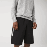 Lacoste מכנסיים קצרים תערובת צמר כותנה ממותגים DZ4D0D1540 שחור 031 גברים - Image 2