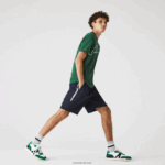 Lacoste מכנסיים קצרים תערובת צמר כותנה ממותגים DZ4D0D1538 כחול כהה 166 גברים