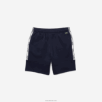 Lacoste מכנסיים קצרים תערובת צמר כותנה ממותגים DZ4D0D1538 כחול כהה 166 גברים - Image 4