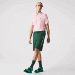 Lacoste מכנסיים קצרים תערובת צמר כותנה ממותגים DZ4D0D1539 ירוק 132 גברים