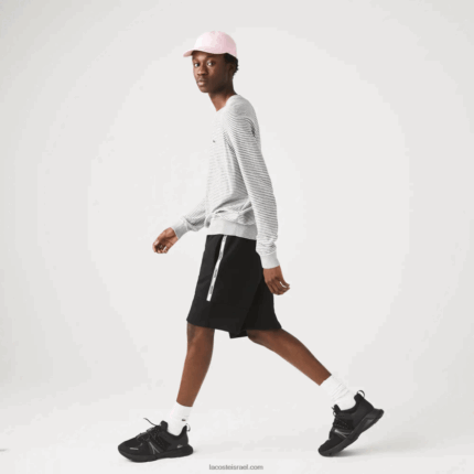 Lacoste מכנסיים קצרים תערובת צמר כותנה ממותגים DZ4D0D1540 שחור 031 גברים