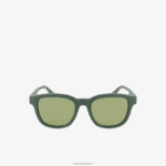 Lacoste מלבן משקפי שמש קו אקטיבי DZ4D0D2306 ירוק מט 301 גברים - Image 2