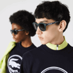 Lacoste מלבן משקפי שמש קו אקטיבי DZ4D0D2306 ירוק מט 301 גברים