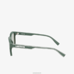Lacoste מלבן משקפי שמש קו אקטיבי DZ4D0D2306 ירוק מט 301 גברים - Image 4