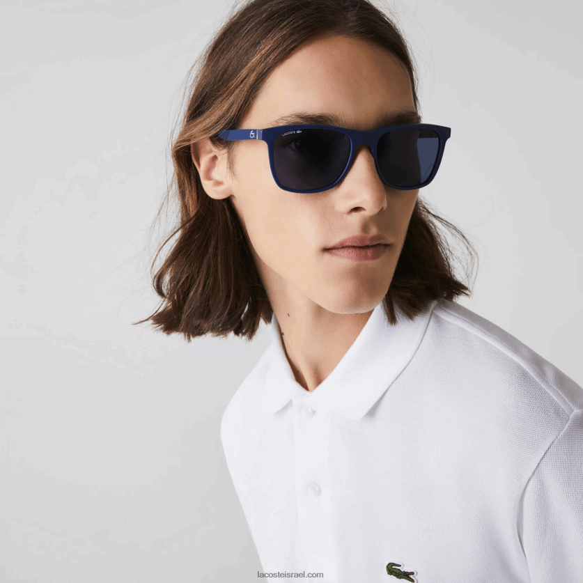 Lacoste מלבן שונה l.12.12 משקפי שמש פרימיום DZ4D0D1928 כחול 424 גברים - Image 1